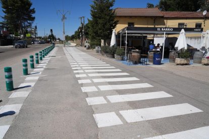El carril bici entre Valladolid y Simancas ya está en uso.