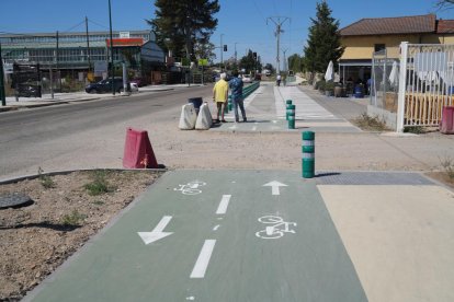 El carril bici entre Valladolid y Simancas ya está en uso.