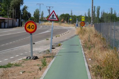 El carril bici entre Valladolid y Simancas ya está en uso.
