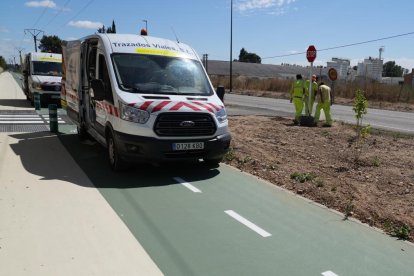 El carril bici entre Valladolid y Simancas ya está en uso.