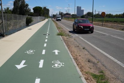 El carril bici entre Valladolid y Simancas ya está en uso.