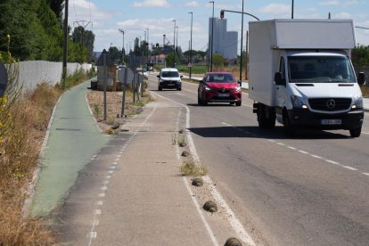 El carril bici entre Valladolid y Simancas ya está en uso.