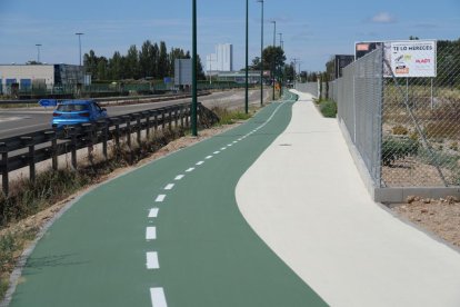 El carril bici entre Valladolid y Simancas ya está en uso.