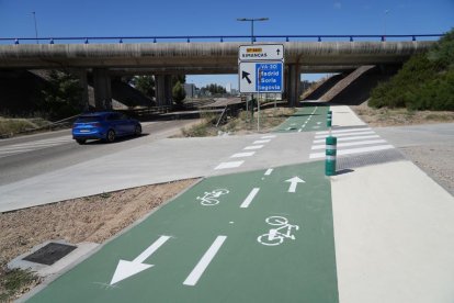 El carril bici entre Valladolid y Simancas ya está en uso.