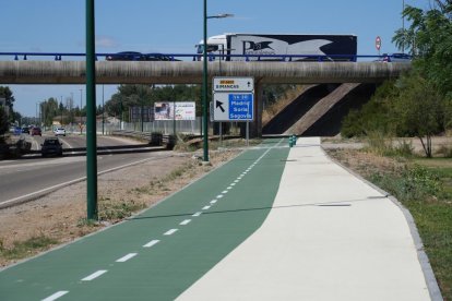 El carril bici entre Valladolid y Simancas ya está en uso.