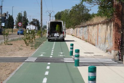 El carril bici entre Valladolid y Simancas ya está en uso.