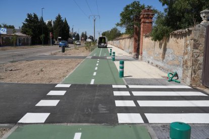 El carril bici entre Valladolid y Simancas ya está en uso.