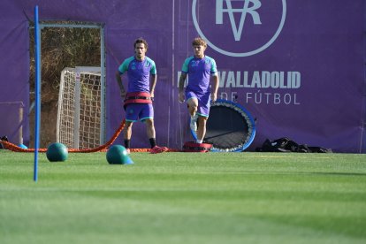 Entrenamiento de jueves del Real Valladolid.