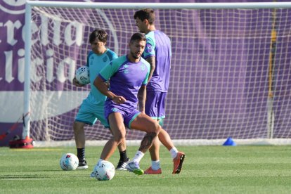 Entrenamiento de jueves del Real Valladolid.