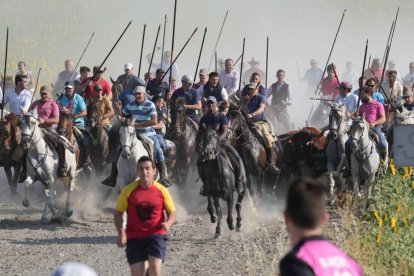 Encierro por el campo en Íscar