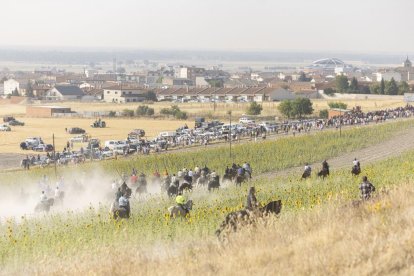 Último encierro por el campo de Íscar.