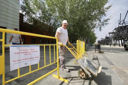 Obras en el Río Hortega en sus accesos, viales y aparcamiento