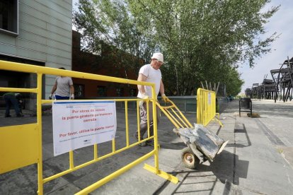 Obras en el Río Hortega en sus accesos, viales y aparcamiento