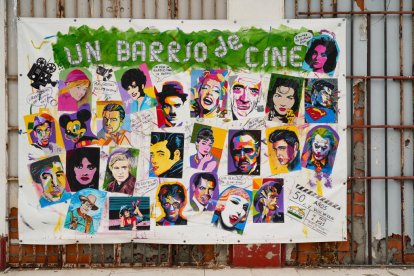 Mural en plaza Cine Castilla barrio Girón