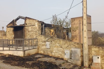 Casas afectadas en Las Médulas