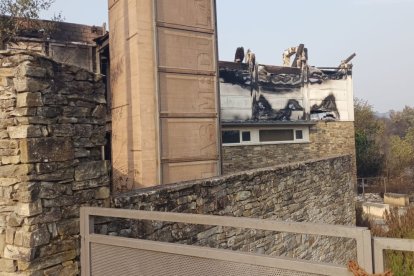 Casas afectadas en Las Médulas