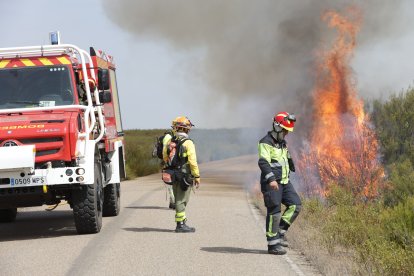 Incendio en Puercas, en Zamora.