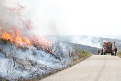 Incendio en Puercas, en Zamora.