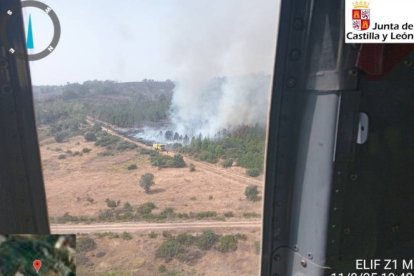 Incendio en Molezuelas de la Carballeda.