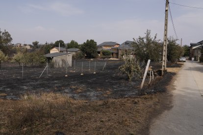 Efectos del incendio en Las Médulas.