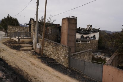 Efectos del incendio en Las Médulas.