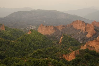 Efectos del incendio en Las Médulas.