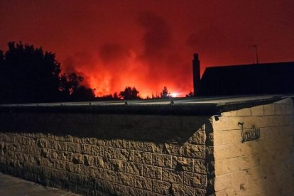 Incendio en Molezuelas de la Carballeda en Zamora.