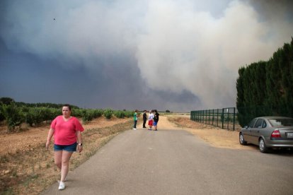 Incendio en Herreros de Jamuz.