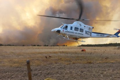 Incendio forestal de Molezuelas de la Carballeda, Zamora