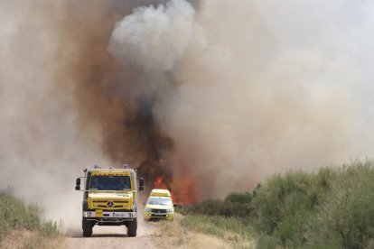 Incendio en Abejera y Ríofrio de Aliste, en Zamora