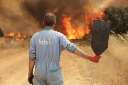 Incendio en Abejera y Ríofrio de Aliste, en Zamora