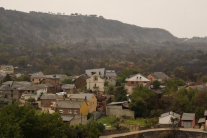 Efectos del incendio de Las Médulas, en León.