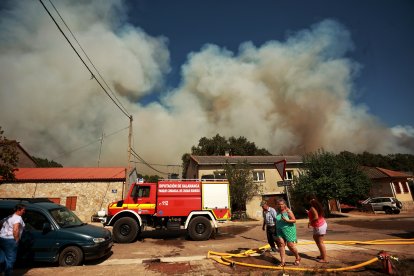 Incendio forestal cercano a la población de El Payo (Salamanca) de nivel 2.