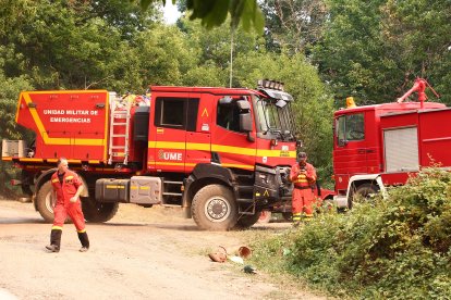 Incendio en Anllares del Sil (León)