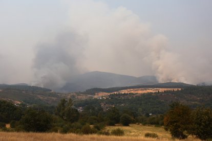 Incendio en Anllares del Sil (León)