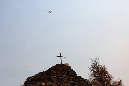 Incendio en Anllares del Sil (León)