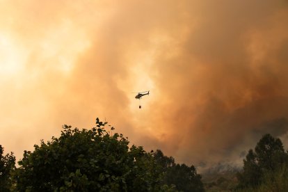 Incendio en Fasgar (León).