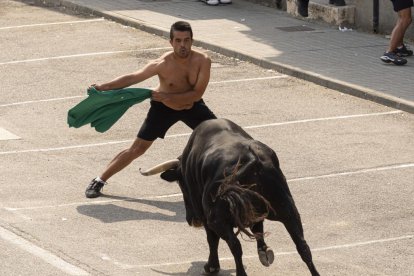 Imagen del quinto encierro de Rueda