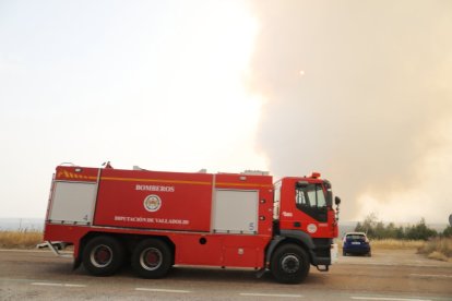 Incendio en el norte de Palencia.