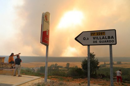 Incendio en el norte de Palencia.