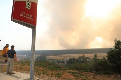 Incendio en el norte de Palencia.