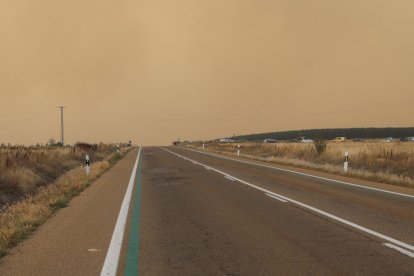 Incendio en el norte de Palencia.