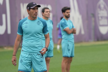 Entrenamiento de lunes del Real Valladolid.