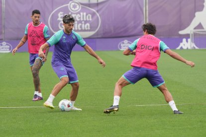 Entrenamiento de lunes del Real Valladolid.