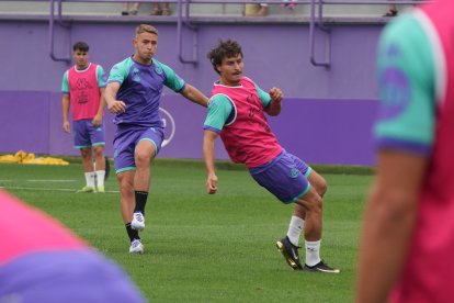 Entrenamiento de lunes del Real Valladolid.