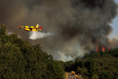 Incendio forestal en El Payo (Salamanca) en nivel 2.