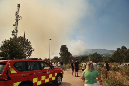 El incendio forestal de La Alberca (Salamanca) alcanza el nivel dos por “grave riesgo para la población”.