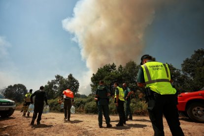 El incendio forestal de La Alberca (Salamanca) alcanza el nivel dos por “grave riesgo para la población”.