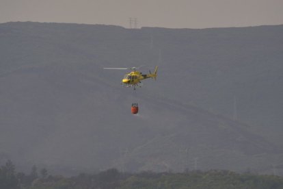 Efectos del incendio de Las Médulas, en León.