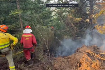 Incendio en Yeres (León).